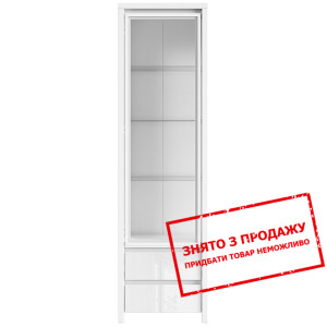 Вітрина Каспіан Білий/білий блиск REG1W2S BRW...